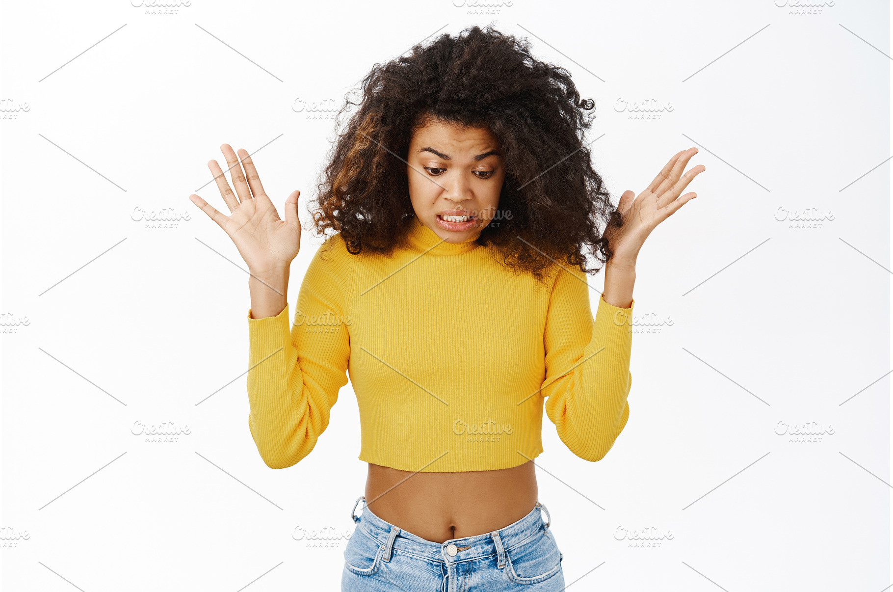 Portrait of shocked young woman, a Person Photo by Cookie Studio