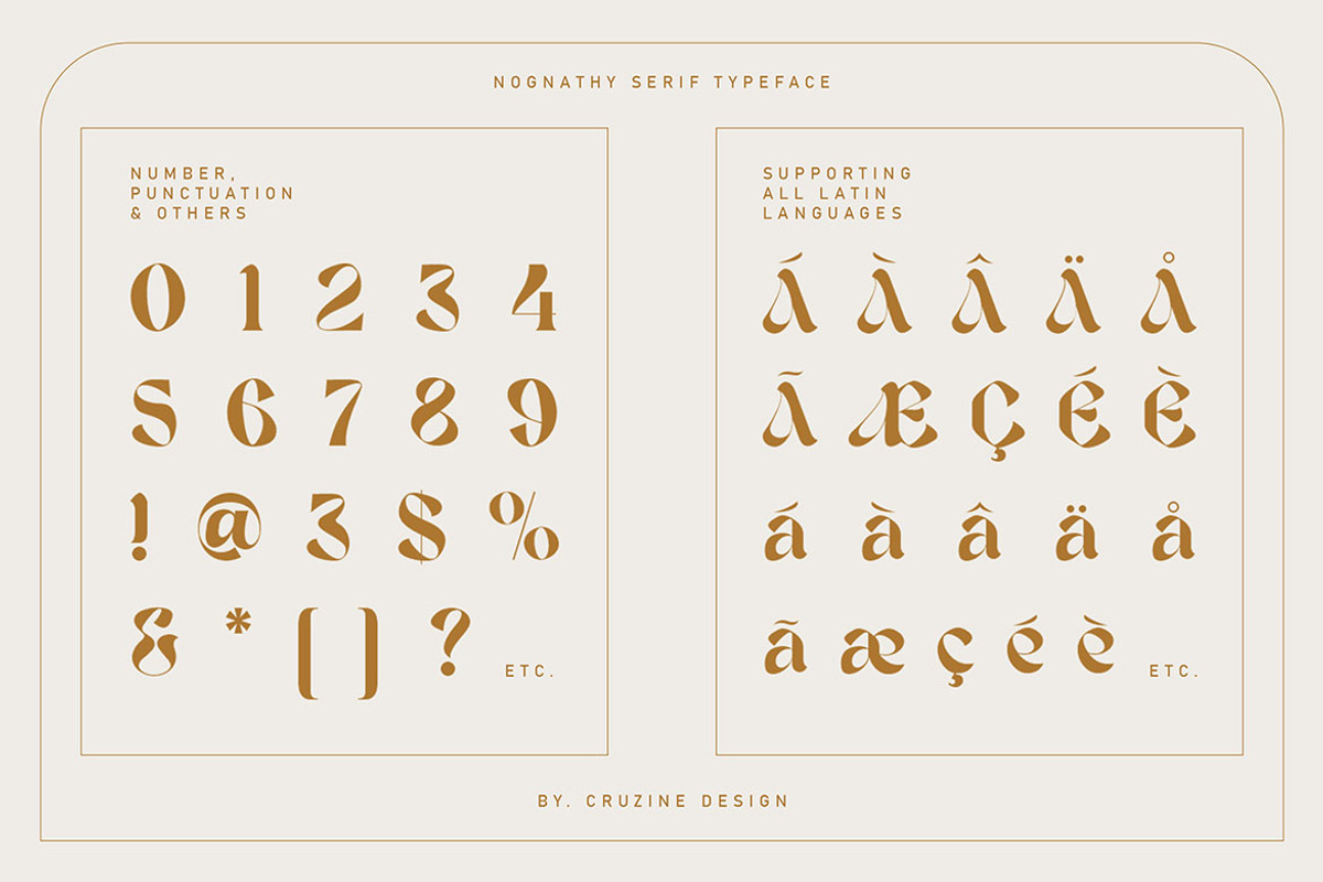 Nognathy - Artistic Serif Font, a Serif Font by Cruzine (Photo 5 of 9)