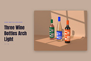 Wine Bottle Mockup Pack, a Cups & Container Mockup by Motion-Box (Thumbnail 3 of 24)