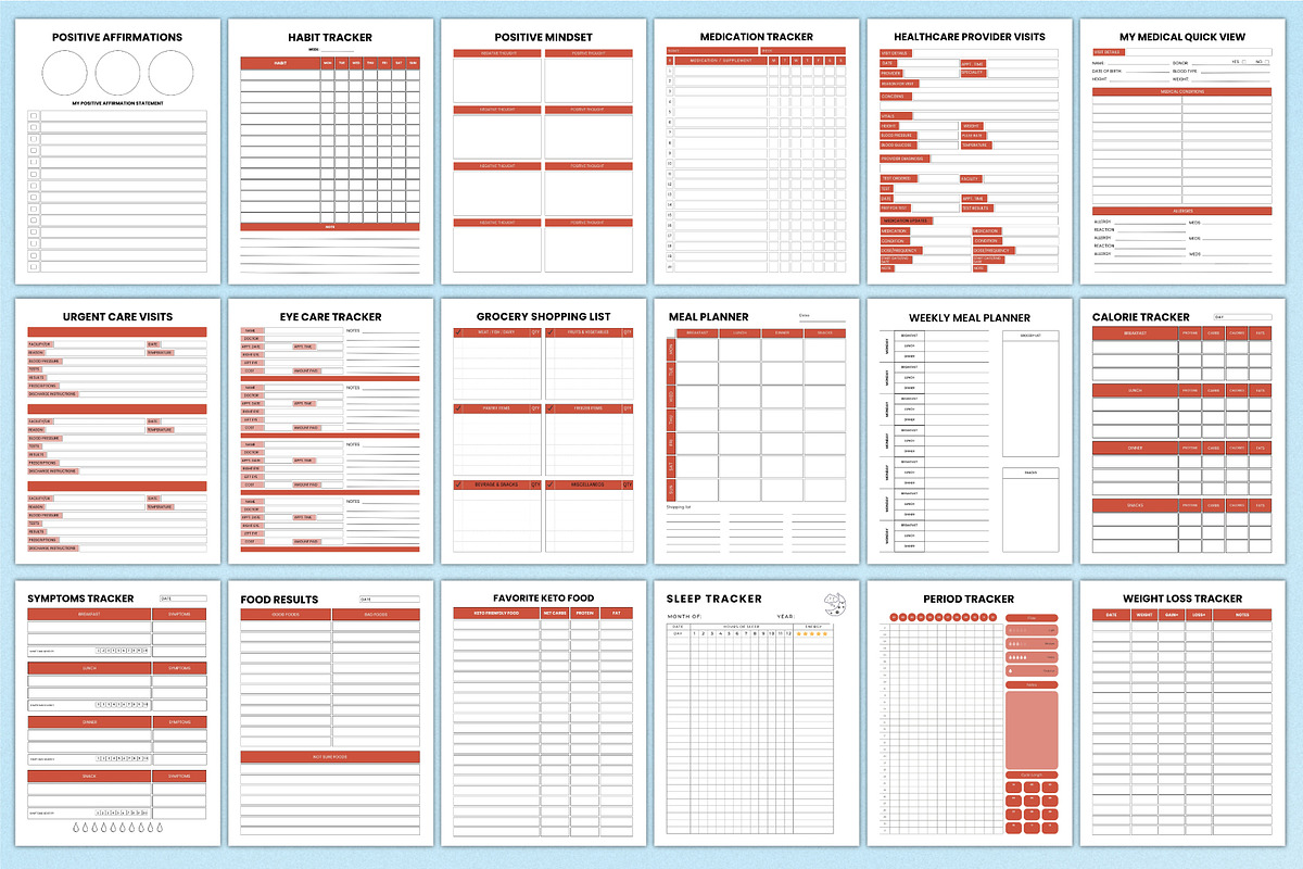 2026 Adult ADHD Planner For Canva, a Stationery Template by Shumaya (Photo 4 of 7)