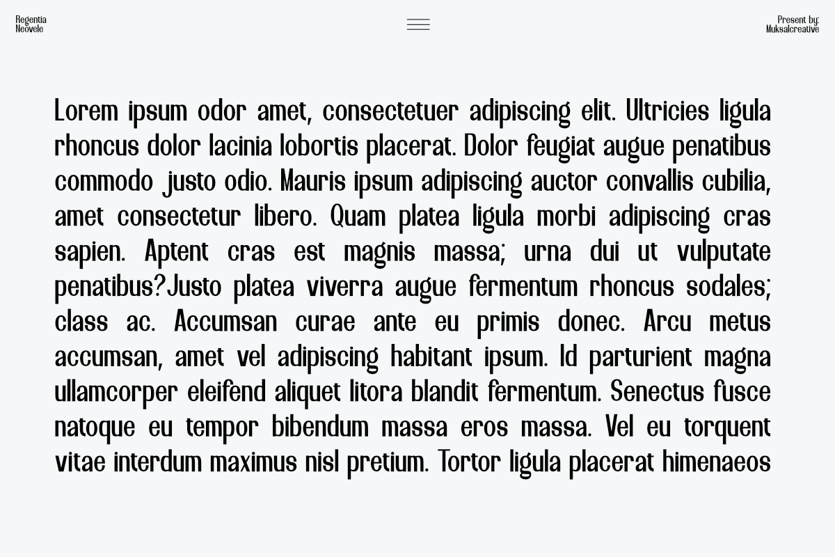 Regentia Neovele, a Sans Serif Font by Muksal Creative (Photo 4 of 10)
