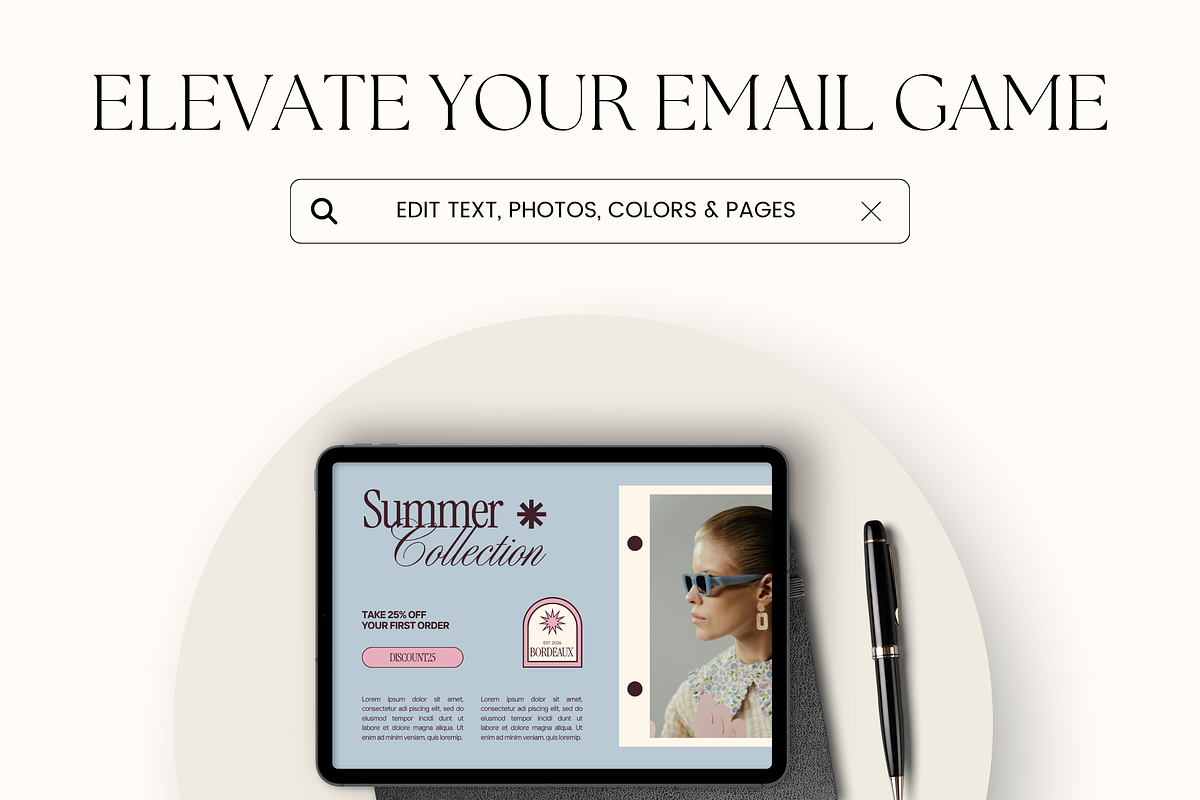 Email Marketing Newsletter Template, an Email Template by Branding Babe Co. (Photo 9 of 10)
