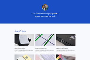 Azure - One Page HTML Template