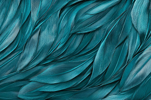 Elegant Teal Feather Pattern for Stylish Backgrounds, an Abstract Photo by Natalia Klenova's Shop