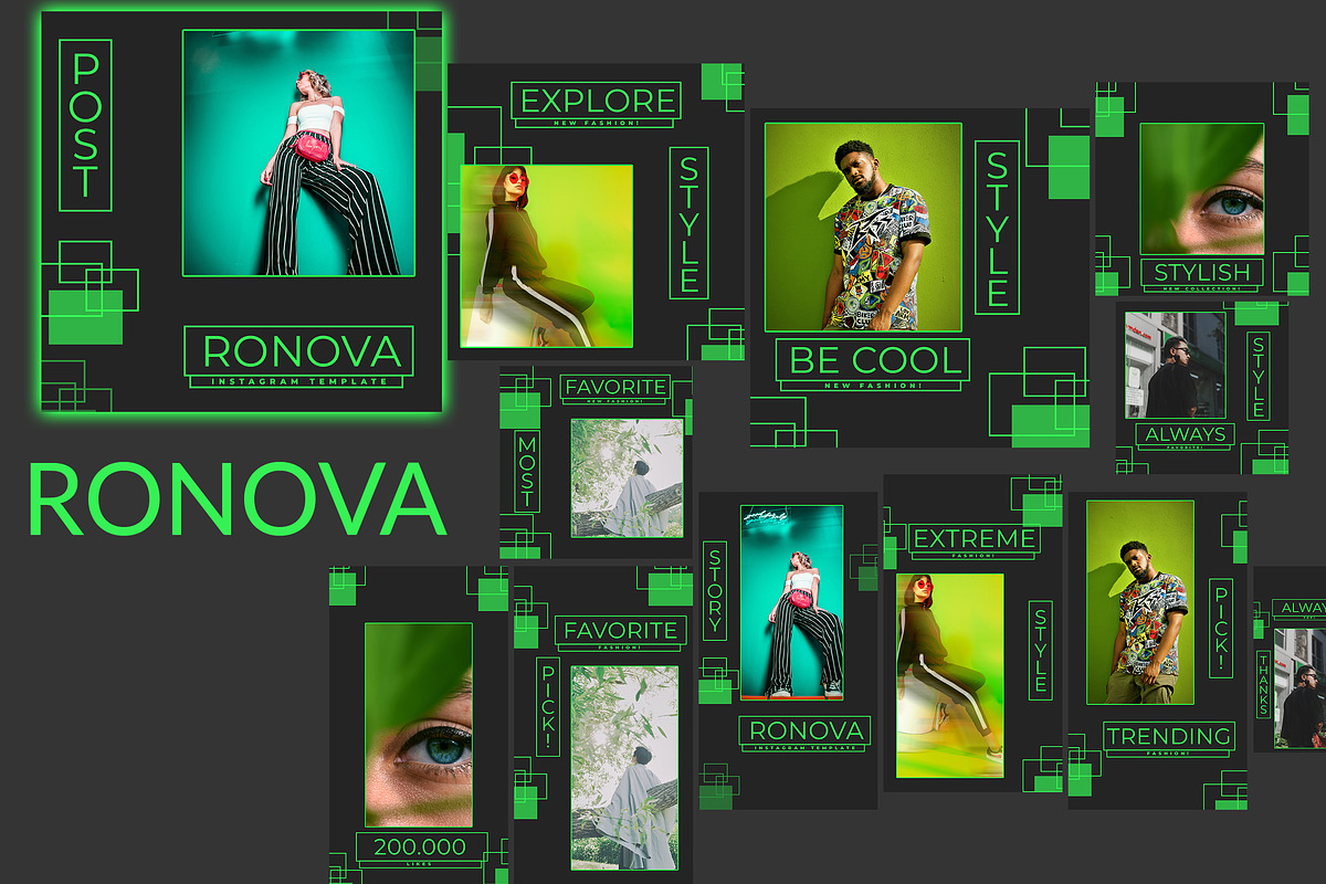 RONOVA - Instagram Template, a Social Media Template by Analogous (Photo 1 of 6)