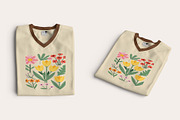 Floral Garden T-Shirt Design, an Object Illustration by Ahluva Studio (Thumbnail 2 of 6)