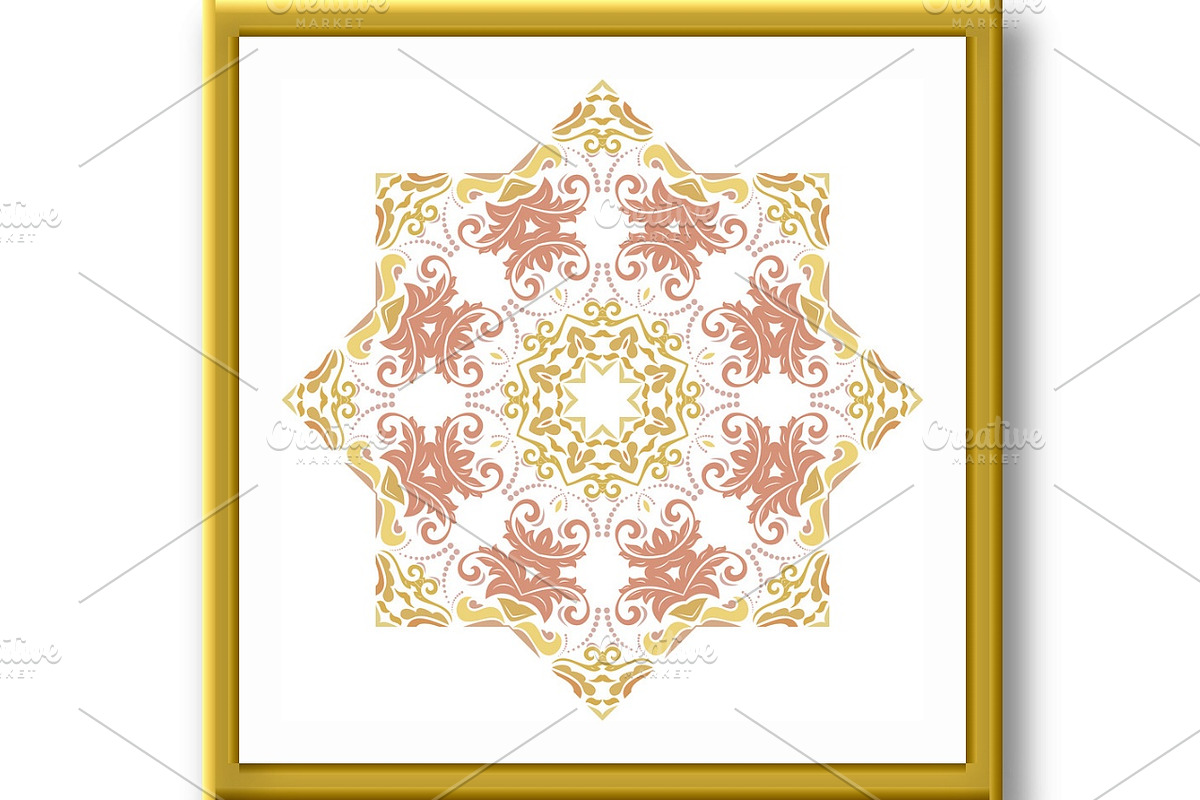 Oriental Abstract Vector Pattern, a Decorative Illustration by FineArtStudio (Photo 3 of 3)