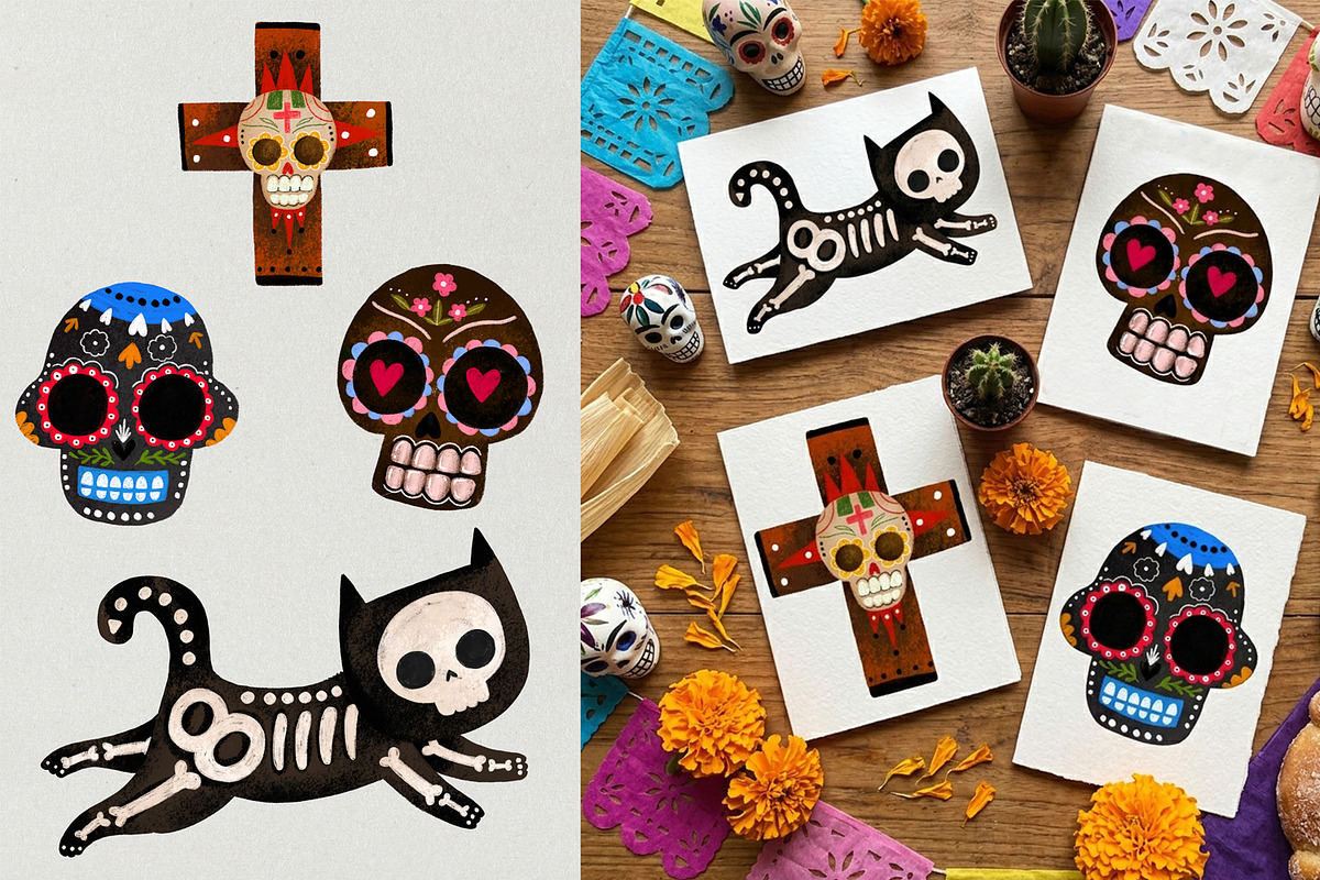 Day of the Dead Dia de los Muertos, an Object Illustration by the_myro (Photo 4 of 9)
