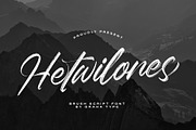 Hetwilones - Brush Script Font, a Script Font by Graha Type (Thumbnail 1 of 8)