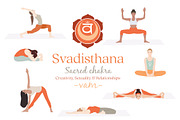 Svadisthana Chakra Yoga Postures, an Illustration by Sunnyfields (Thumbnail 1 of 5)