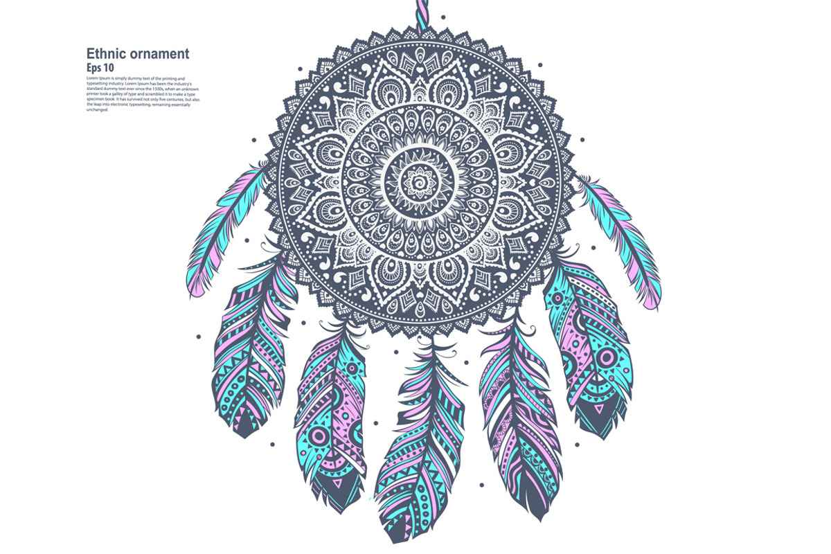 Ethnic Vector Dream Cather, an Object Illustration by Transia