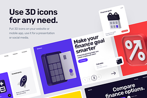 Feenancy 3D Icons