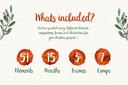 Christmas Watercolour Designs, a Texture Illustration by Wild Ones (Thumbnail 2 of 8)