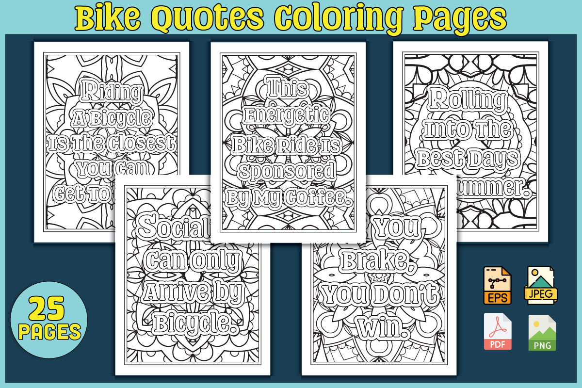 1000 Quotes Coloring Pages, an Object Graphic by protabsorkar11 (Photo 14 of 22)