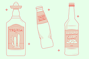 Cocktail Bottle Vector, a Food Illustration by TheFoodAtlas (Thumbnail 2 of 7)