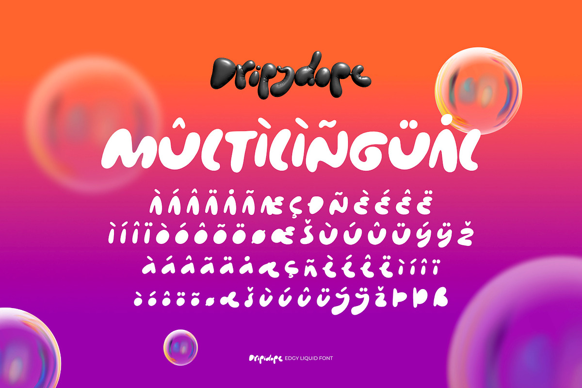 Dripydope - Edgy Liquid Font, a Symbol Font by ikiiko (Photo 7 of 7)