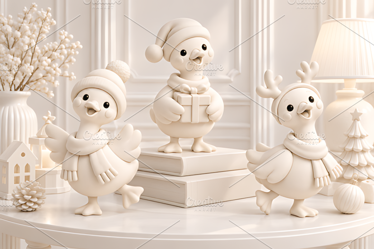 Christmas Goose Figurine STL 3D, a Characters & Person 3D Model by Design Station (Photo 3 of 3)