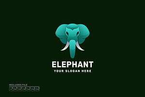 Elephant Gradient Colorful Logo, a Branding & Logo Template by yuanesei