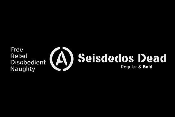 Seisdedos Dead Stencil -2 Fonts- preview 8