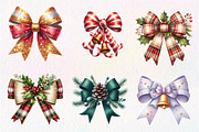 Christmas Bow Sublimation Bundle, an Illustration by CreationArt (Thumbnail 4 of 5)