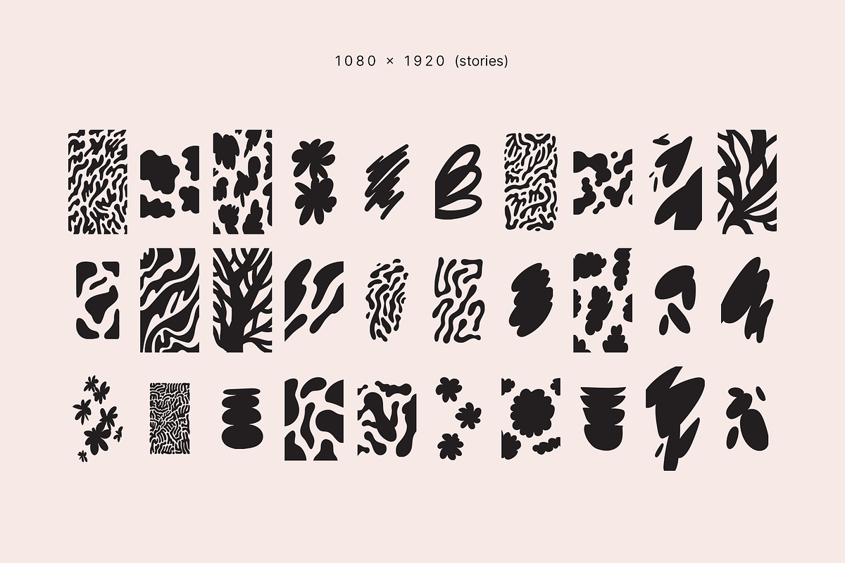 Organic masks templates, a Social Media Template by Walrus Darya (Photo 3 of 7)