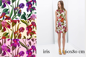 Iris Floral, Luxury Patterns