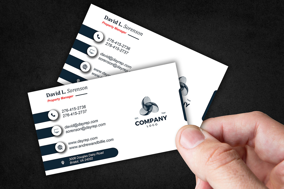 Luxury Realtor Card PSD preview 5