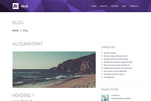 Meld Portfolio PSD Template