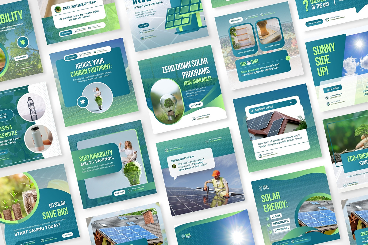 430 Solar Panel - Canva Templates, a Social Media Template by Viral Content Design (Photo 14 of 16)