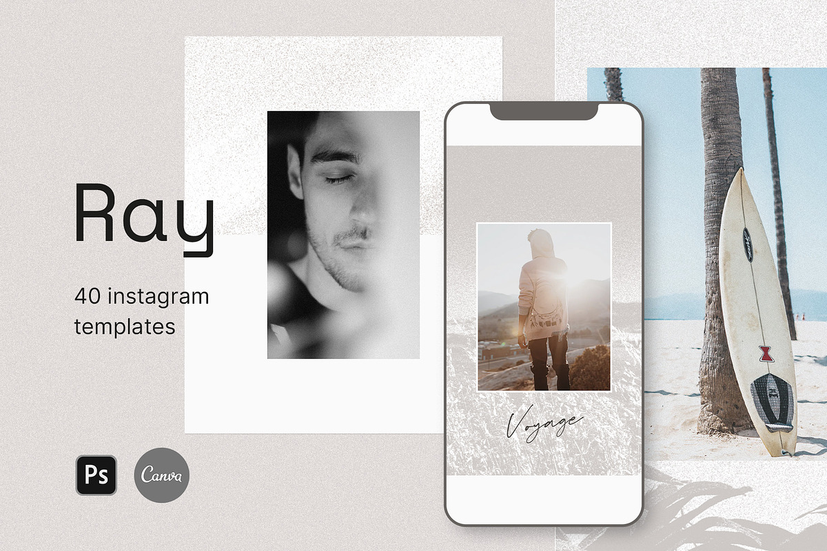 Aesthetic instagram template | CANVA, a Social Media Template by BigWeek (Photo 1 of 9)