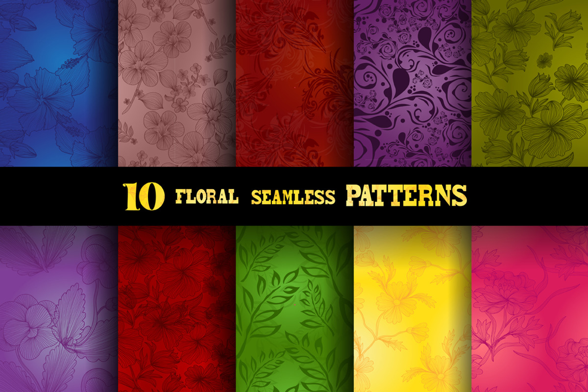 10 Bright Floral Patterns