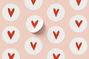 Cute doodle hearts, love symbols set, a Decorative Illustration by Good Studio (Thumbnail 7 of 10)
