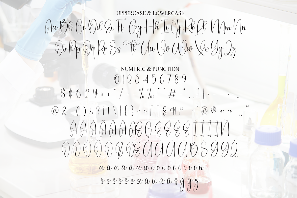 Chemistry | Script Font, a Handwritten Font by Scratchones (Photo 7 of 9)