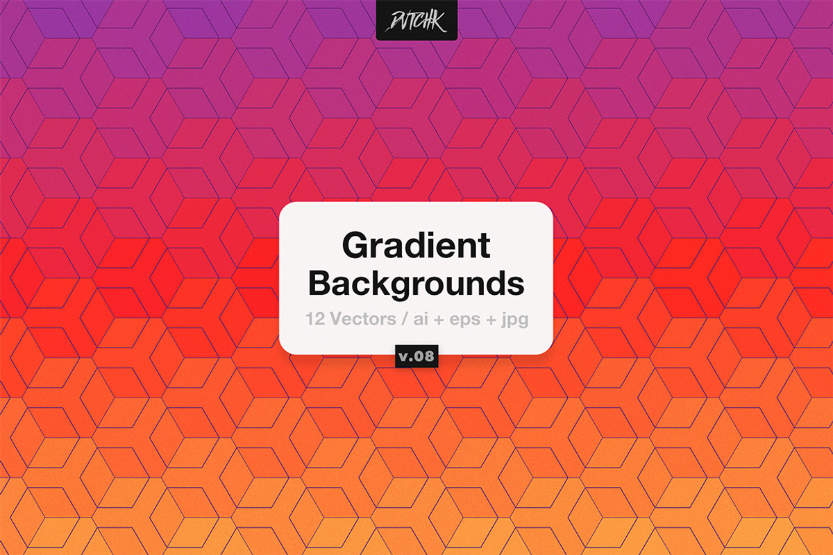 Gradient Hexagonal Backgrounds | V08, a Background Graphic by dvtchk (Photo 6 of 6)
