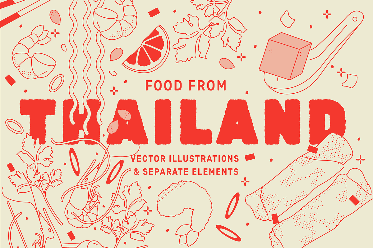 Asian Food Vector Bundle, a Food Illustration by TheFoodAtlas (Photo 2 of 6)
