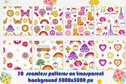 Groovy summer story 60s-70s, a Texture Illustration by Antikva17 (Thumbnail 10 of 18)