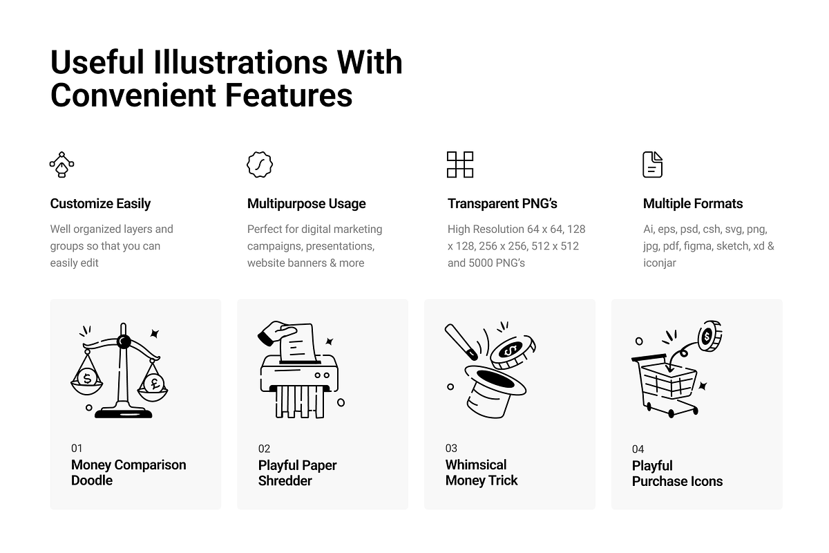Doodle Work Icons, a Solid Icon by Prosymbols (Photo 2 of 6)