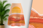 Flamingo Sands Sunset, a Decorative Illustration by Sharon Schwalbe (Thumbnail 2 of 7)