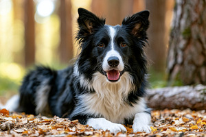 Happy black and white Border Collie, an Animal Photo by MistyDay