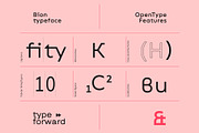 Bion Font Family, a Sans Serif Font by Type Forward (Thumbnail 6 of 9)
