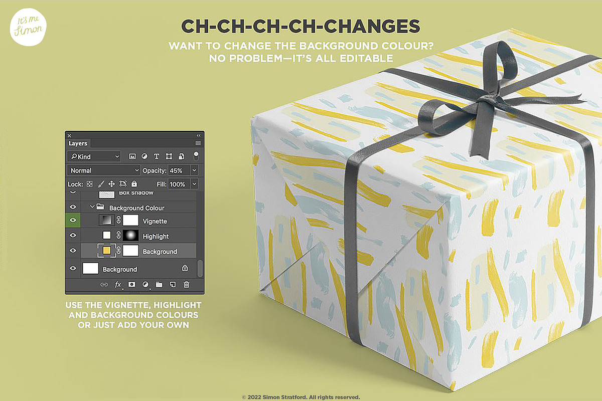Gift Box mockup, a Packaging Mockup by Itsmesimon (Photo 5 of 7)