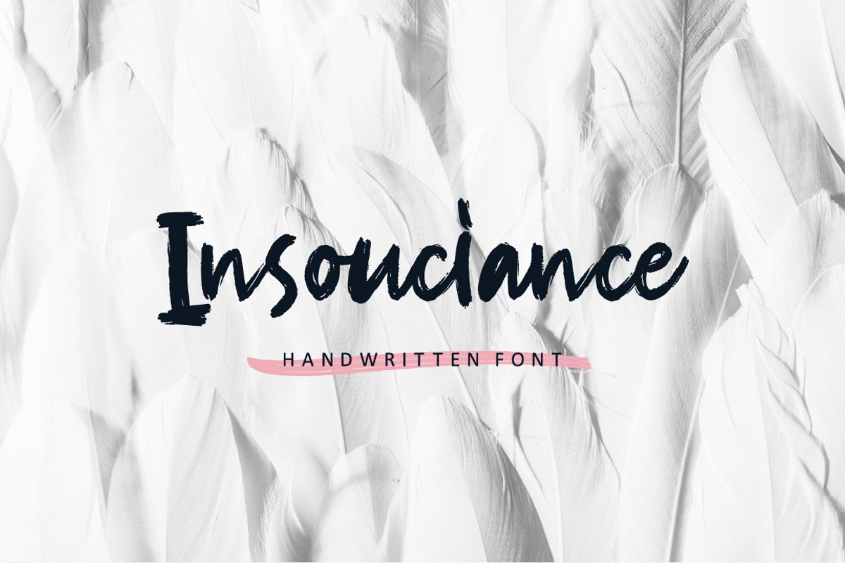 NEW! Insouciance Brush Script
