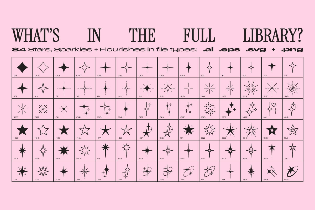 Starstruck! Vector Stars + Sparkles, a Graphic by Lucy Jenn (Photo 6 of 8)