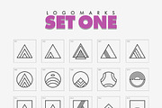 Minimal Geometric Logo Marks, a Branding & Logo Template by Warna Works (Thumbnail 4 of 10)