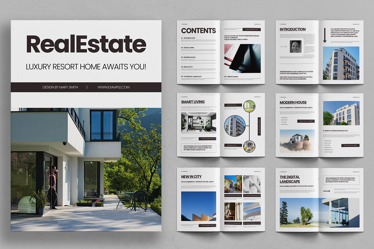 Real Estate Brochure Template, a Brochure Template by ContestDesign (Photo 1 of 3)