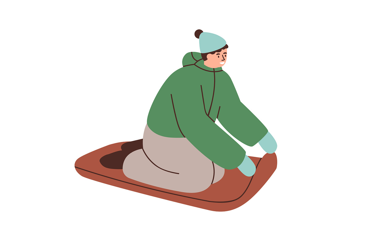 People do winter sports activities, a Sport Illustration by Good Studio (Photo 5 of 5)