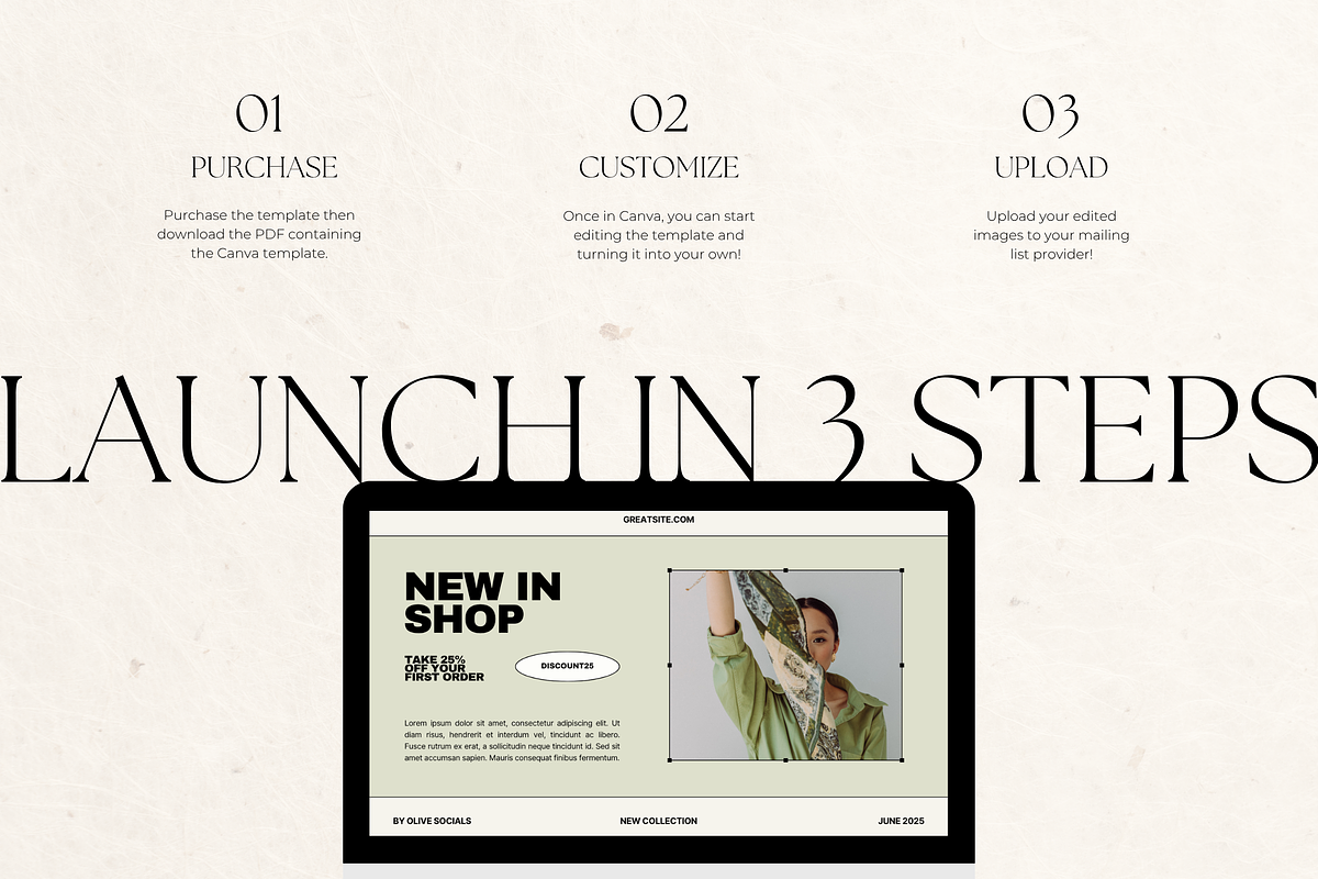 Email Marketing Newsletter Template, an Email Template by Branding Babe Co. (Photo 10 of 10)