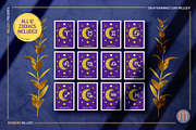 12 Astrology Zodiac Moon Sign Lunar, an Object Graphic by Millusti (Thumbnail 1 of 9)