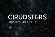Cloudsters - Ligature Logo Font, a Sans Serif Font by Sarid Ezra (Thumbnail 1 of 7)