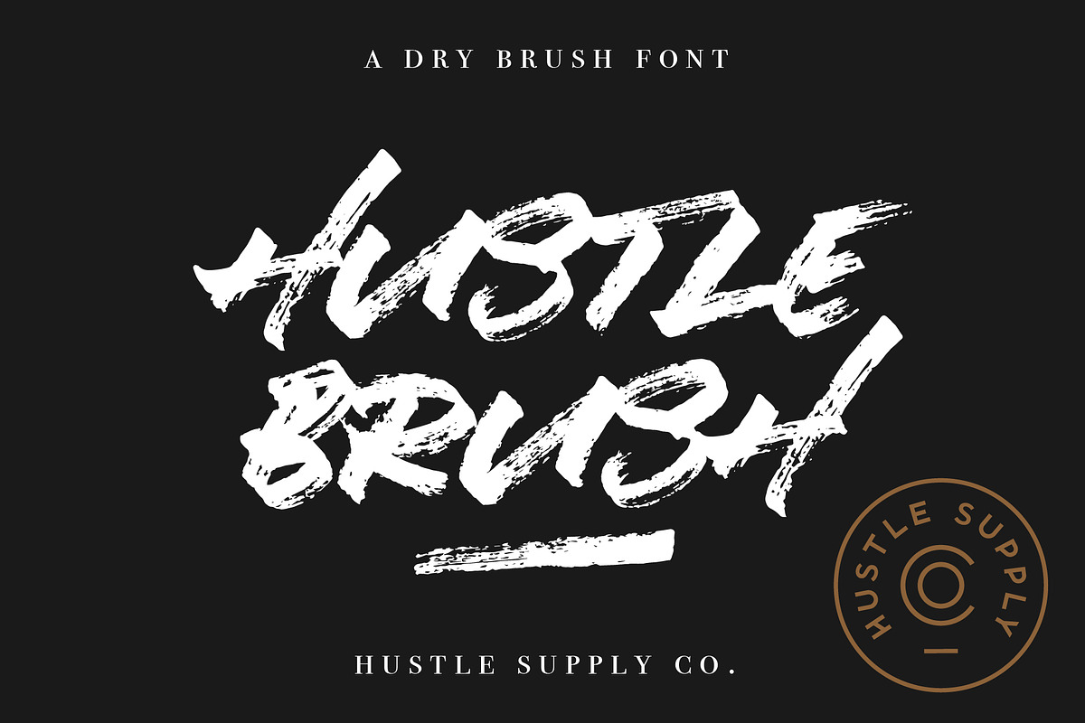 SALE | Hustle Brush, a Font by Hustle Supply Co. (Photo 1 of 16)
